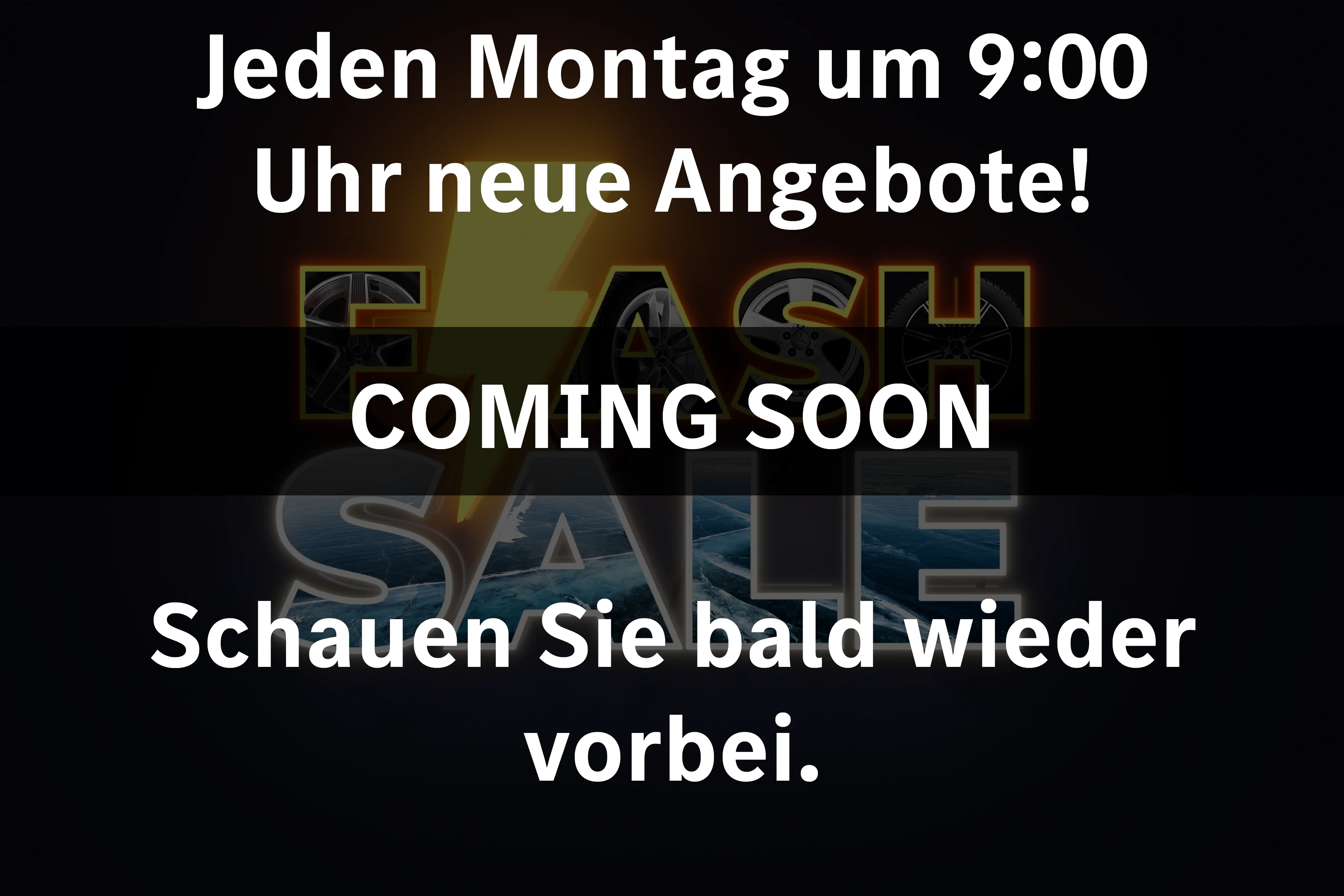 Flash Sale - Coming Soon