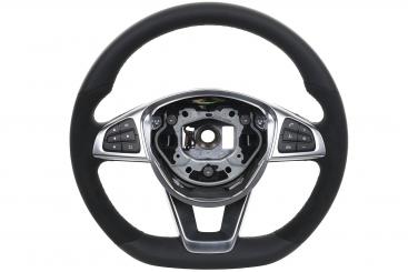 Microfiber/leather steering wheel 