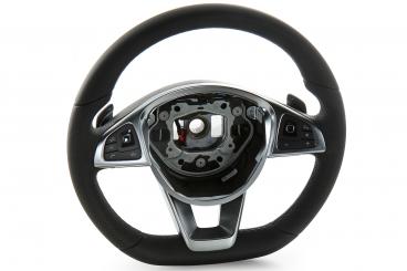 Leather steering wheel 