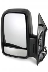 Outside mirror LI electrically adjustable and heated without 