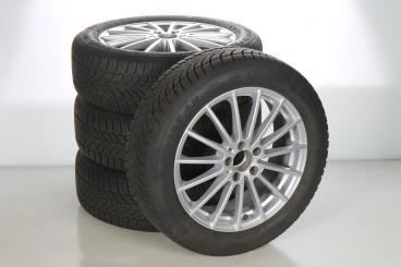 Alloy rims and tires set DUNLOP/SPWinterSport4DDSST multi-spoke wheel 