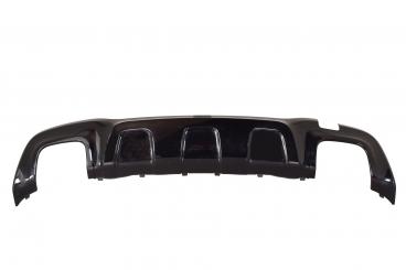 Rear trim, bright luster black bumper cover 