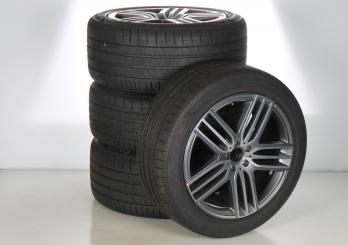Alloy rims and tires set PIR/PZero 5 - triple-spoke wheel 