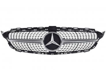 Calandre argent iridium mat avec étoile Mercedes 