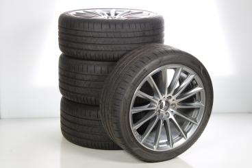 Alloy rims and tires set PIR/PZero AMG multi-spoke wheel 