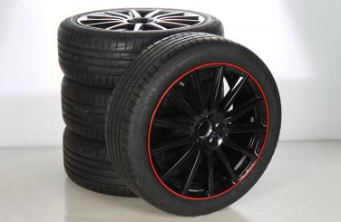 Alloy rims and tires set  BRIDGE/Alenza001 AMG multi-spoke wheel 