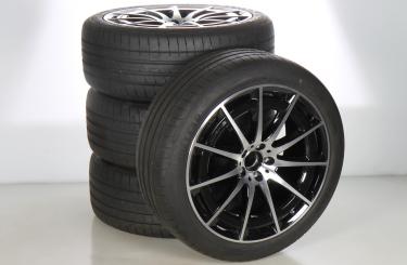 Alloy rims and tires set GOODY/EagleF1Asymmetric5 AMG multi-spoke wheel 